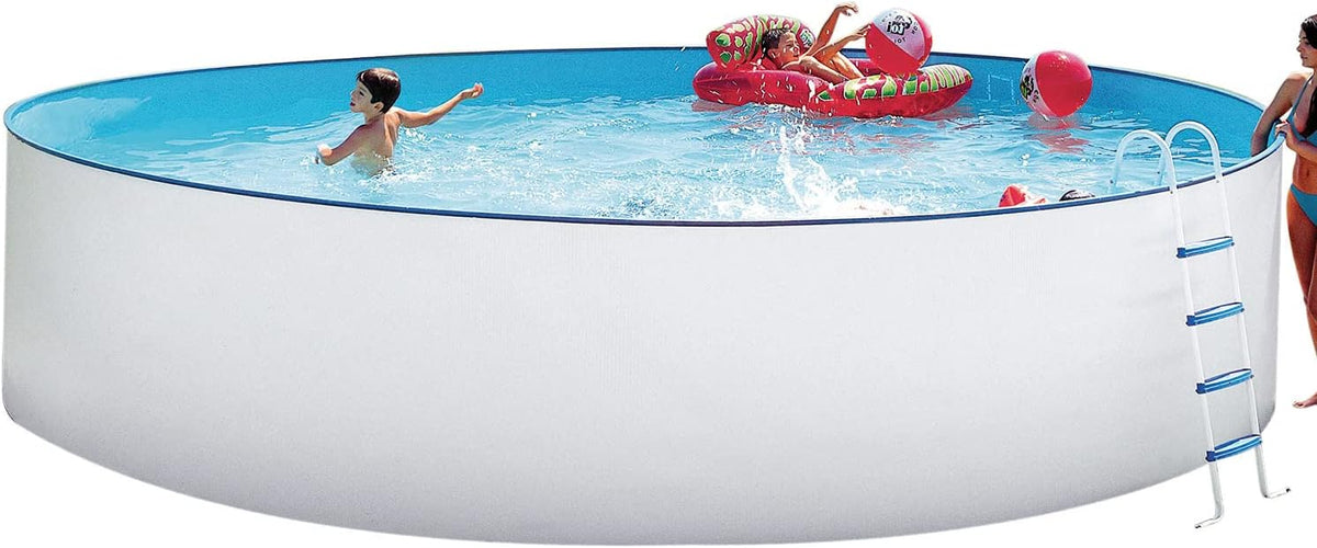 Piscina sobre Suelo 450 x 450 x 120 cm, Acero Inoxidable